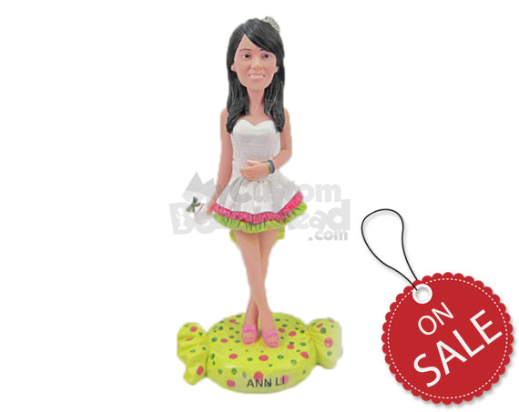 Custom Bobblehead Sexy Female Dancer In Cute Dancing Attire - Sports & Hobbies Cheerleading Personalized Bobblehead & Cake Topper Custom Bobblehead Sexy Female Dancer In Cute Dancing Attire - Sports & Hobbies Cheerleading Personalized Bobblehead & Cake Topper